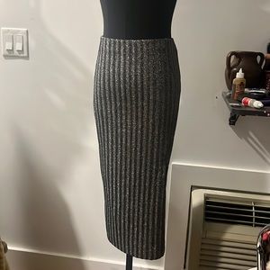 H&M Shimmer midi skirt
